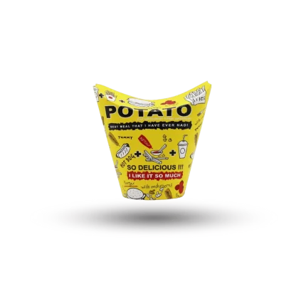 علب بطاطا 250 سم 9 أونص ملون