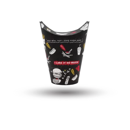 علب بطاطا 350 سم 12 أونص ملون