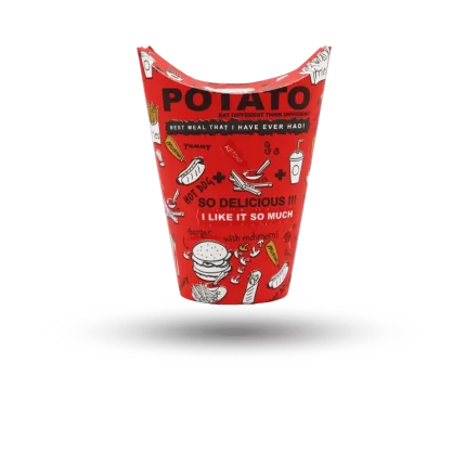 علب بطاطا 500 سم 16 أونص ملون