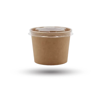 علبة شوربة مع غطاء 500 سم 16 أونص