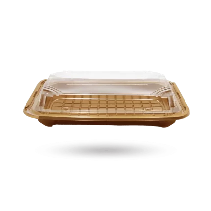 علب سوشي 250160 مم ذهبي