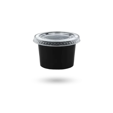 علب تتبيلة دائري 100 سم مكعب أسود