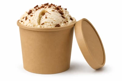 Disposable Kraft Paper Ice Cream Cups