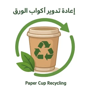 اعادة تدوير اكواب الورق