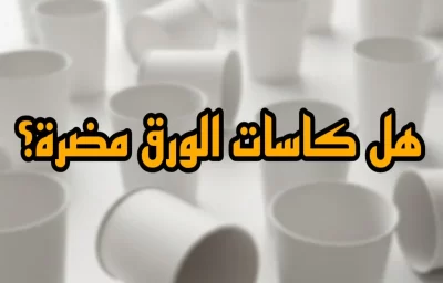هل كاسات الورق مضره