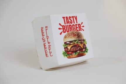 Takeaway Burger Box Packaging 12×12×9 cm